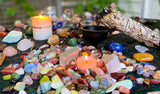Barn Wood Crystal - Crystal Healing Candle
